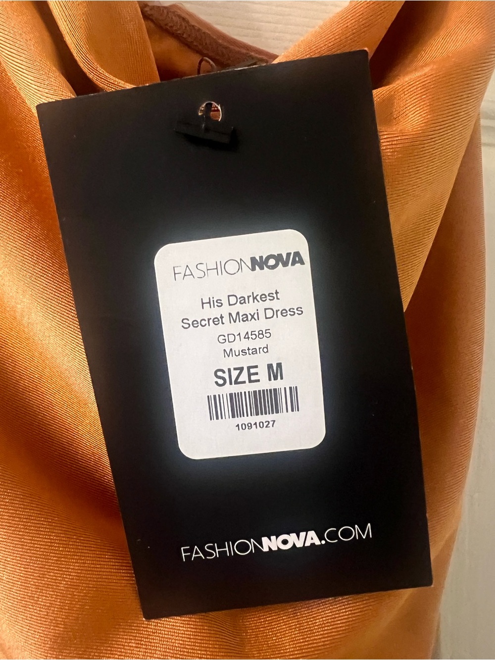 NEW FashionNova His Darkest Secret Maxi - Cognac - Picture 5 of 6
